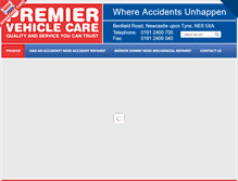 Tablet Screenshot of premiervehiclecare.co.uk